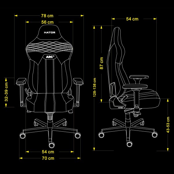 Крісло для геймерів HATOR Arc 3 XL (HTC3400XL) — максимальний комфорт для геймерів