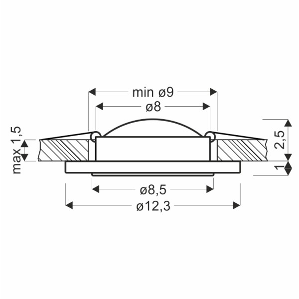 Точковий світильник Candellux 2203140 SSP-27
