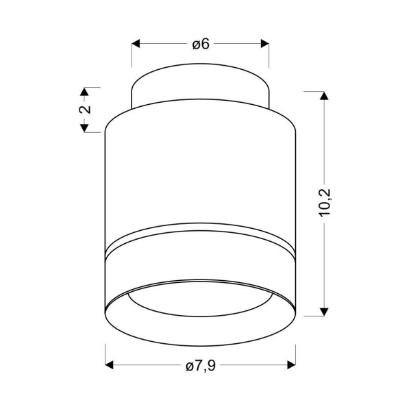 Точковий світильник Candellux 2275918 TUBA