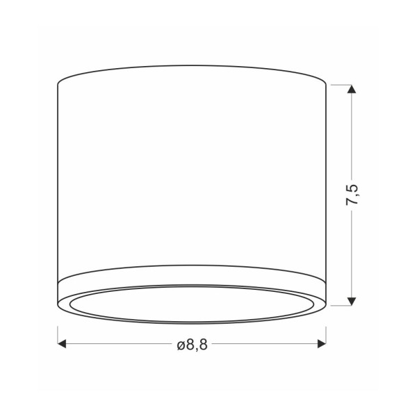 Точковий світильник Candellux 2275949 Tuba