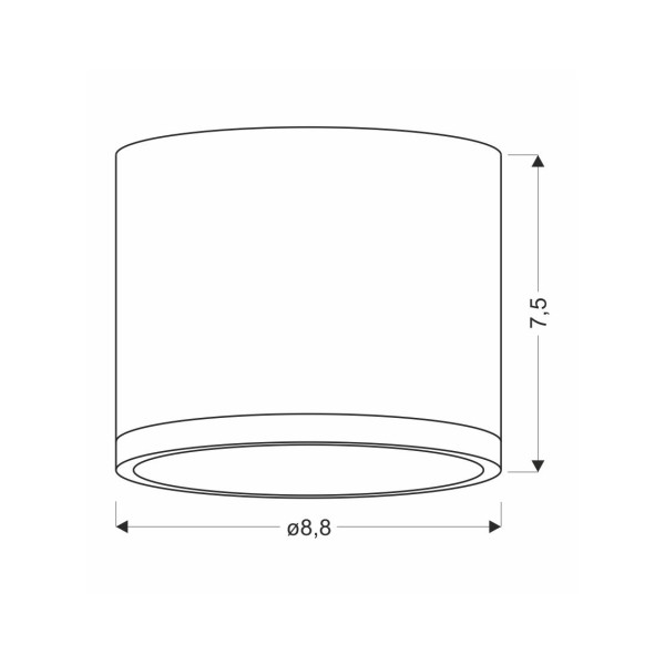 Точковий світильник Candellux 2275956 TUBA - стильне освітлення для вашого інтер'єру
