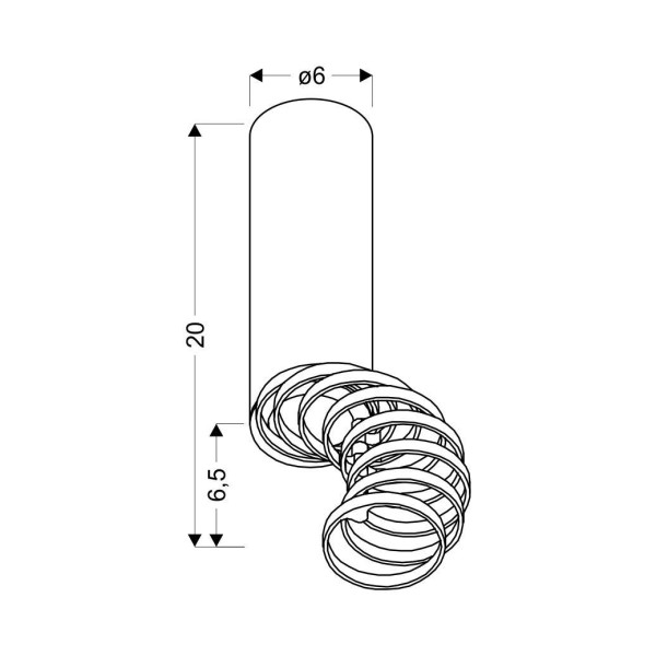Точковий світильник Candellux 2276076 TUBA