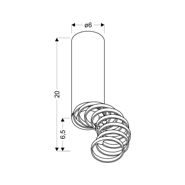 Точковий світильник Candellux 2282725 TUBA