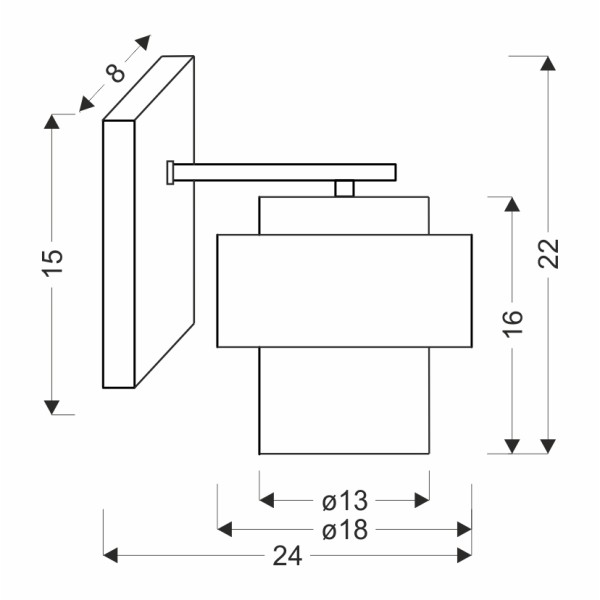 Бра Candellux 21-09470 Spiega — стильне освітлення для вашого дому