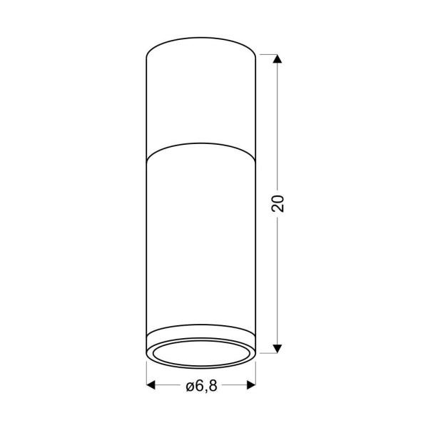 Точковий світильник Candellux 2284286 TUBA