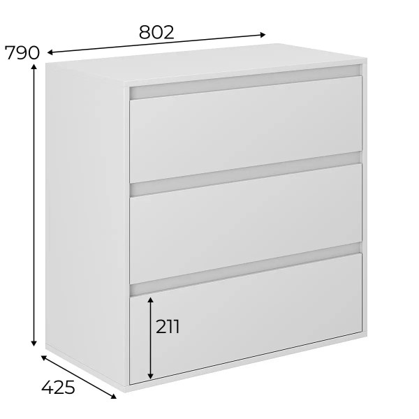 Комод 3 Light — стильний вибір для сучасної спальні