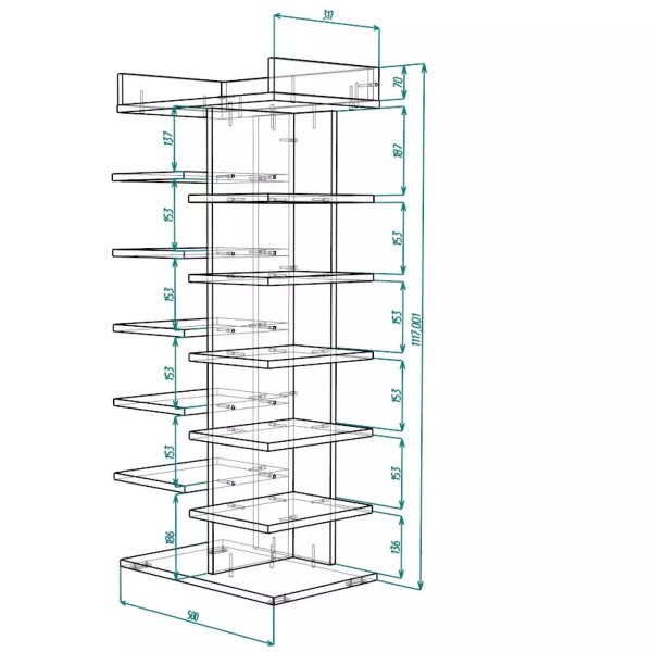 Полиця для взуття Light – мінімалістичний стиль для вашого дому
