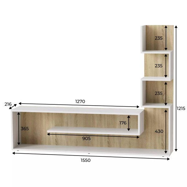 Міні стінка під телевізор Light