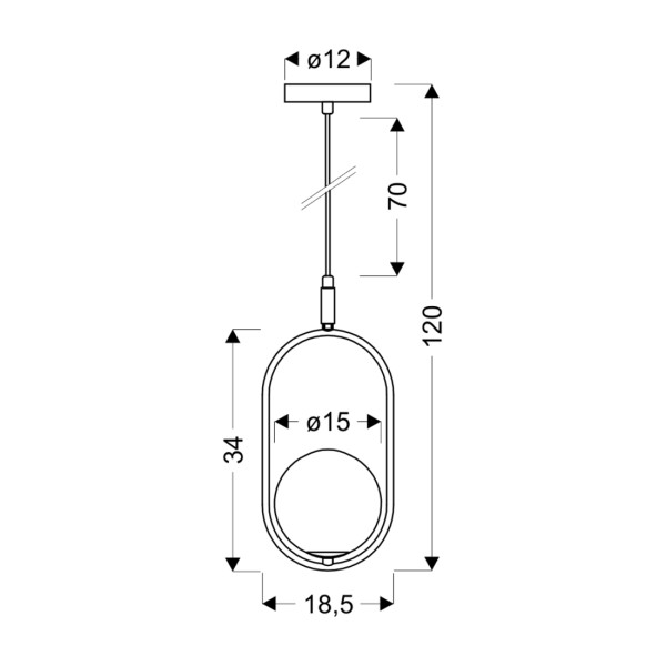 Люстра Candellux 31-32065 Cordel – стильне освітлення для вашого інтер'єру