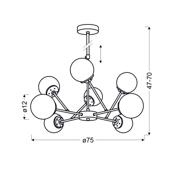 Люстра Candellux 38-67289 Best - Стильне освітлення для вашого інтер'єру
