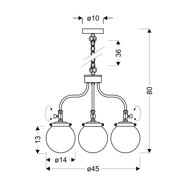 Люстра Candellux 33-70869 Ballet