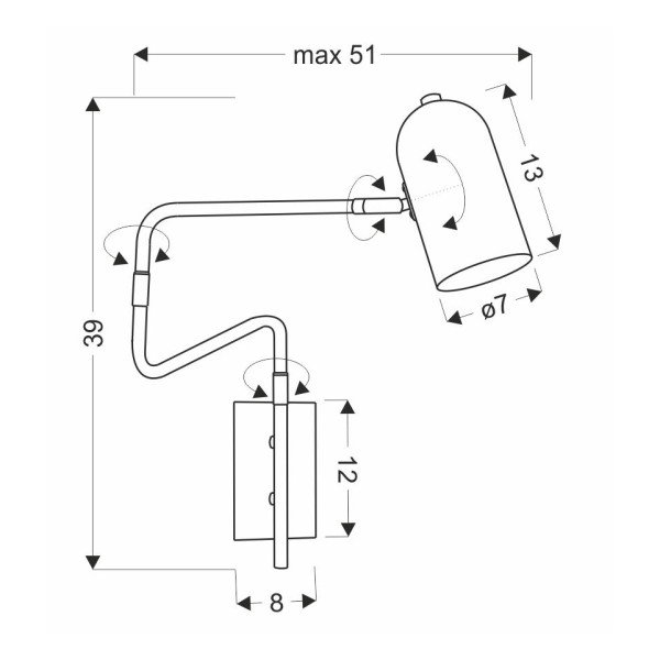 Бра Candellux 21-75451 Hosti – стильне освітлення для будь-якої оселі