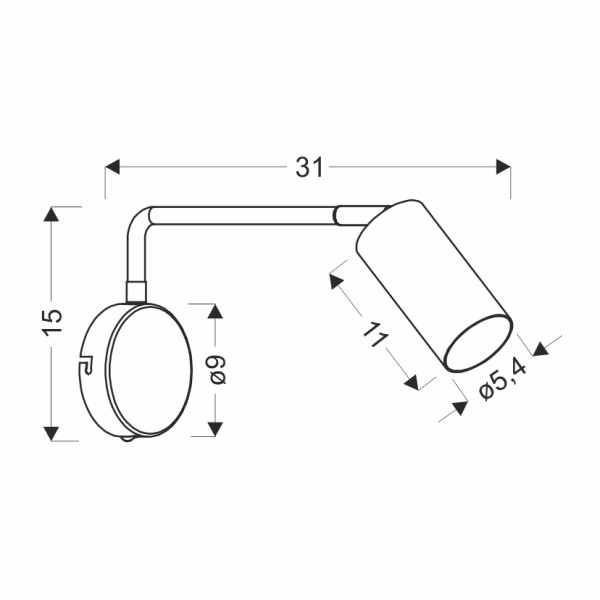 Бра Candellux 21-76816 Tina - стильне настінне освітлення