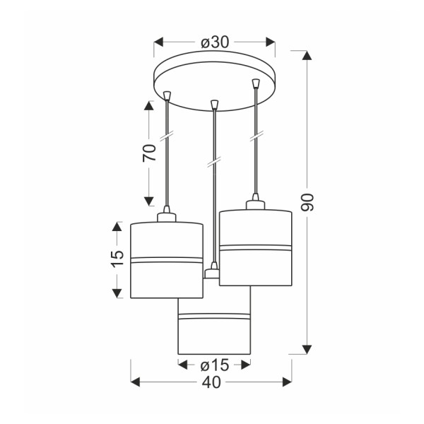 Люстра Candellux 33-17468 Assam - елегантний вибір для вашого інтер'єру