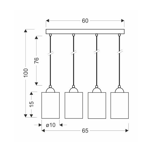 Люстра Candellux 34-00552 Bistro – стильне та сучасне освітлення