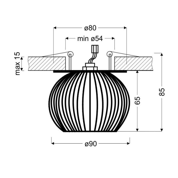 Точковий світильник Candellux 2268750 SK-93