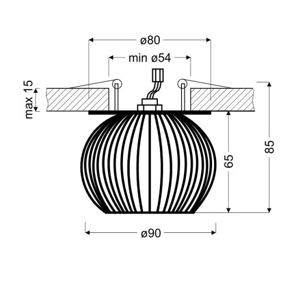 Точковий світильник Candellux 2284170 SK-93