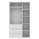Шафа розпашна комбінована №2 Light для спальні
