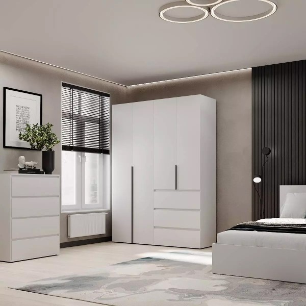 Шафа розпашна комбінована №5 Light – сучасний мінімалізм для вашої спальні