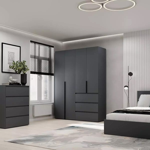 Шафа розпашна комбінована №5 Light – сучасний мінімалізм для вашої спальні