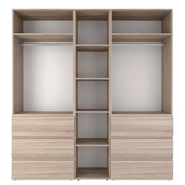 Шафа розпашна комбінована №6 Light — для вашої сучасної спальні