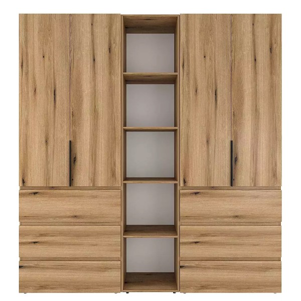 Шафа розпашна комбінована №6 Light — для вашої сучасної спальні