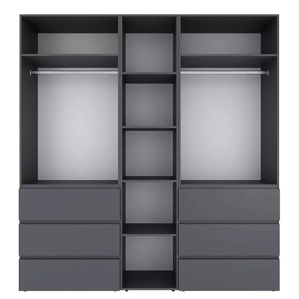 Шафа розпашна комбінована №6 Light — для вашої сучасної спальні