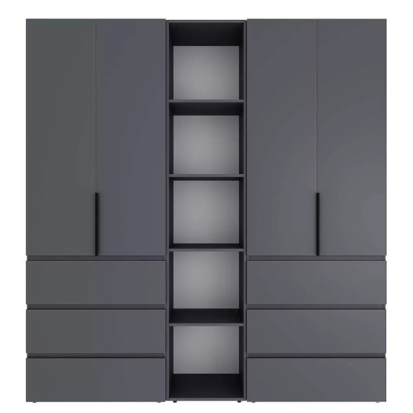 Шафа розпашна комбінована №6 Light — для вашої сучасної спальні