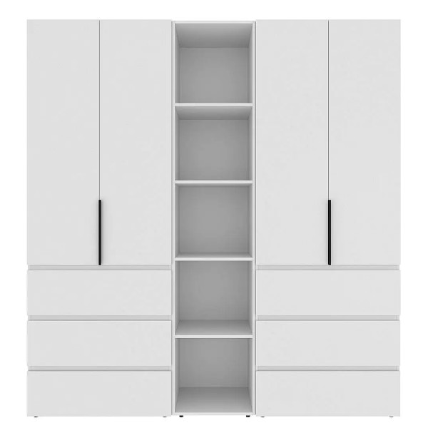 Шафа розпашна комбінована №6 Light — для вашої сучасної спальні