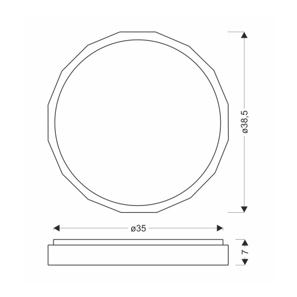 Стельовий світильник Candellux 13-17666 Cadix