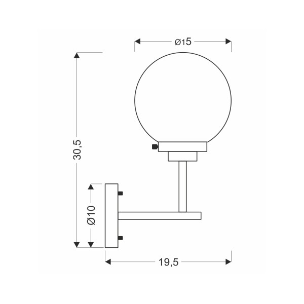 Бра Candellux 21-01283 Lens