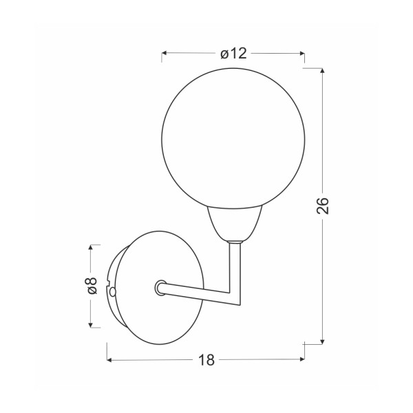 Бра Candellux 21-05434 Logos