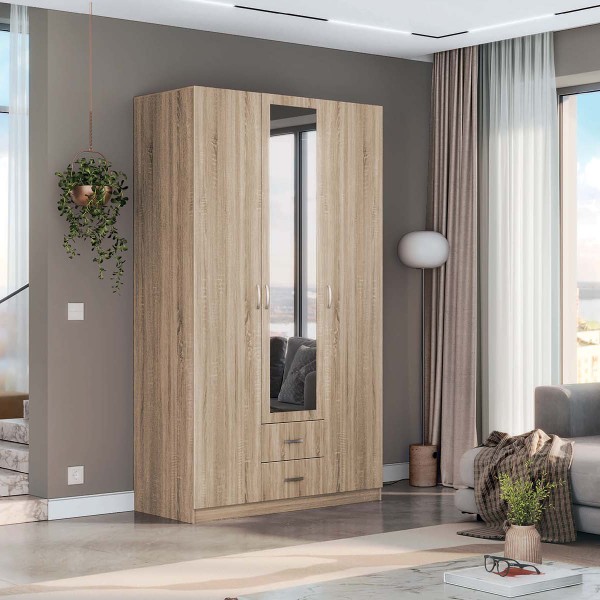 Шафа 3Д2Ш + дзеркало М-Стиль