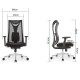 Крісло офісне-комп'ютерне ергономічне преміум HQOC-17