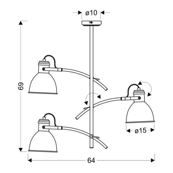Люстра Candellux 33-72061 Zumba