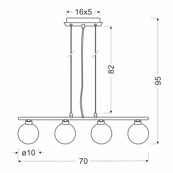 Люстра Candellux 34-01399 Raisa