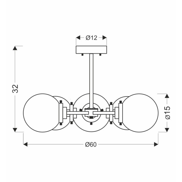 Люстра Candellux 35-01306 Lens