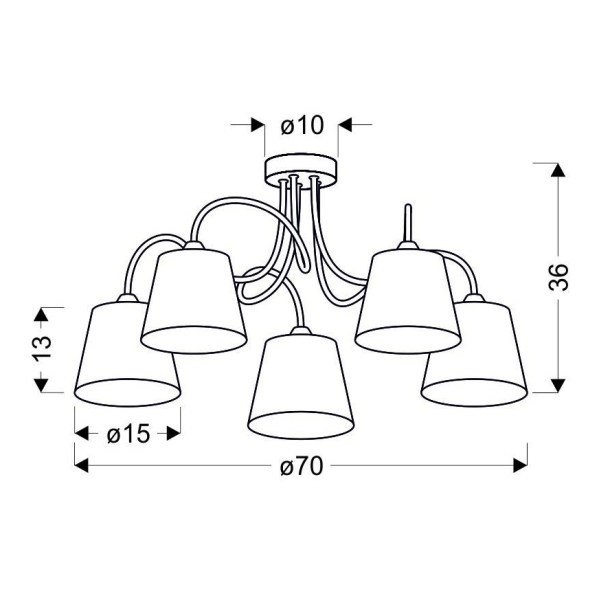 Люстра Candellux 35-70753 Luk