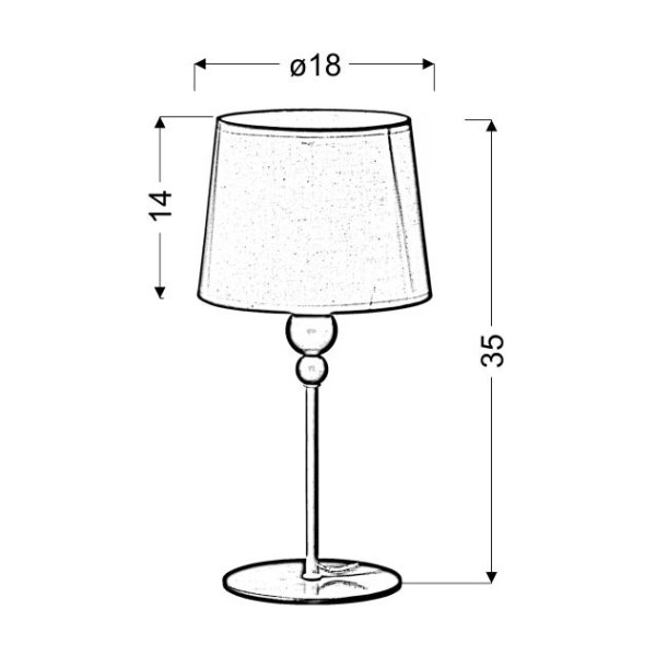 Настільна лампа Candellux 41-38968 Bebe