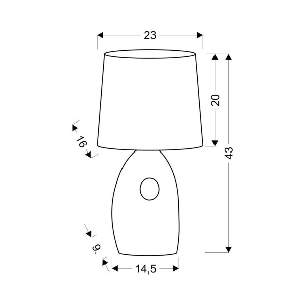 Настільна лампа Candellux 41-79916 Hierro
