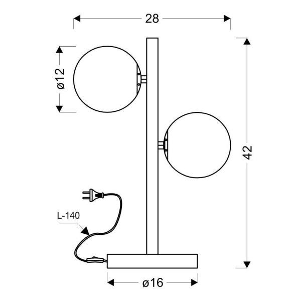 Настільна лампа Candellux 42-73433 Kama