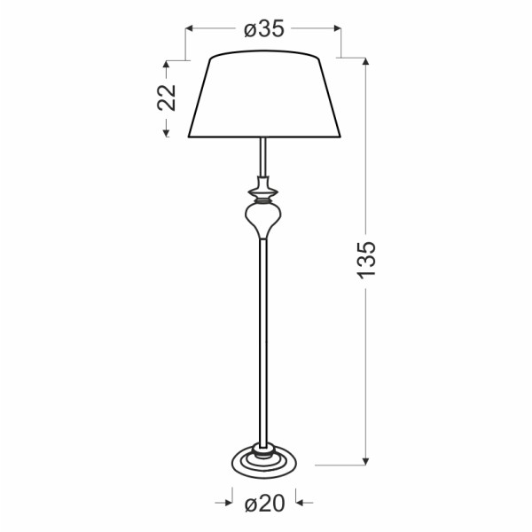 Торшер Candellux 51-09258 Prima