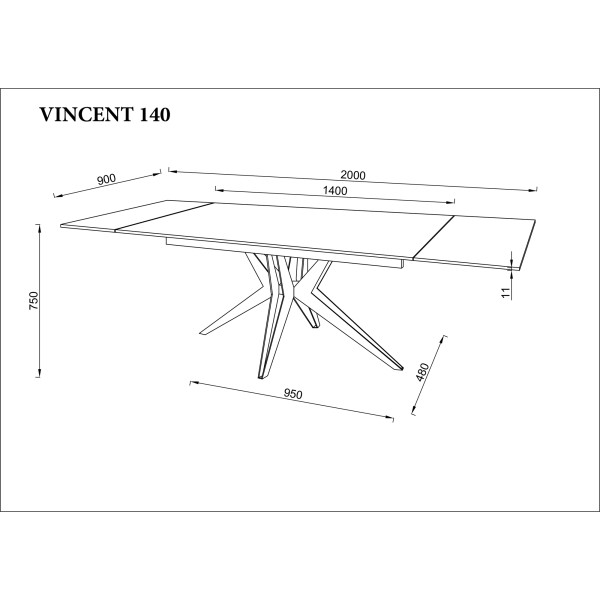 Стіл Vincent Ceramic