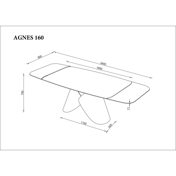 Стіл Agnes Ceramic