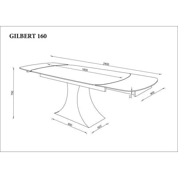 Стіл Gilbert Ceramic