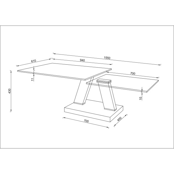 Журнальний столик Arizona