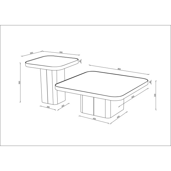 Журнальний столик Michigan (к-кт)