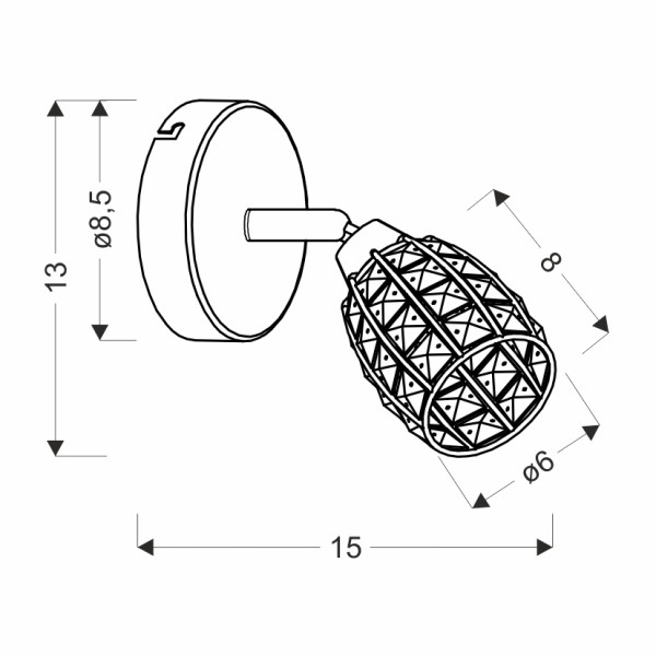 Бра Candellux 91-13385 Shiba