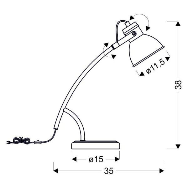 Настільна лампа Candellux 41-72085 Zumba