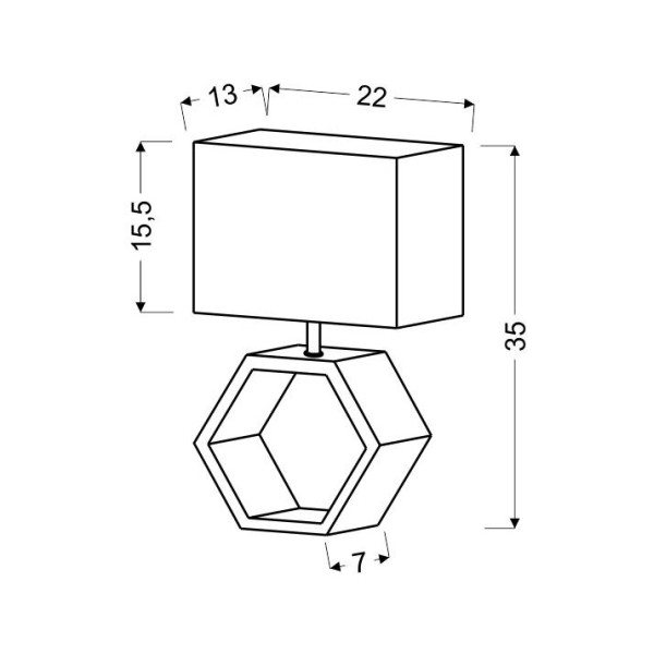 Настільна лампа Candellux 41-68552 Vidal